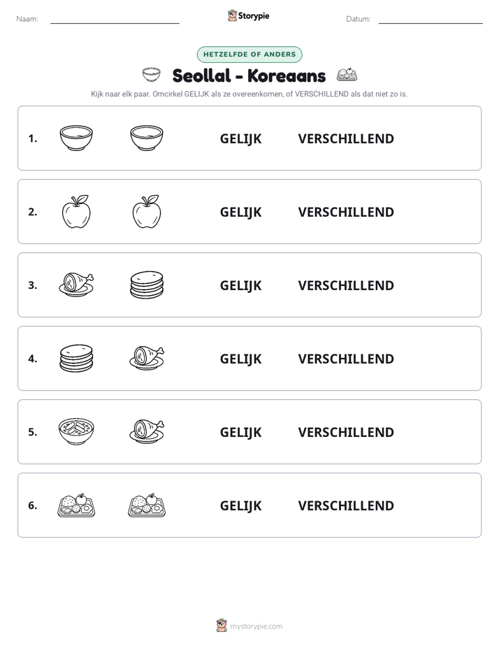 Zelfde of Verschillend