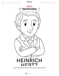 Heinrich Heine druckbare Arbeitsblatt Vorschau