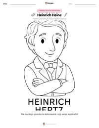 Podgląd drukowalnego arkusza ćwiczeń Heinrich Heine