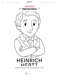 Heinrich Heine yazdırılabilir çalışma sayfası önizlemesi