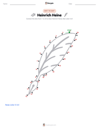 Heinrich Heine printable worksheet preview