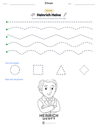Heinrich Heine printable worksheet preview