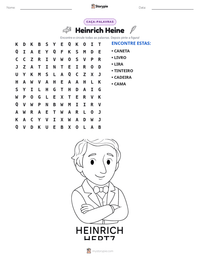 Prévia da folha de atividades imprimível Heinrich Heine