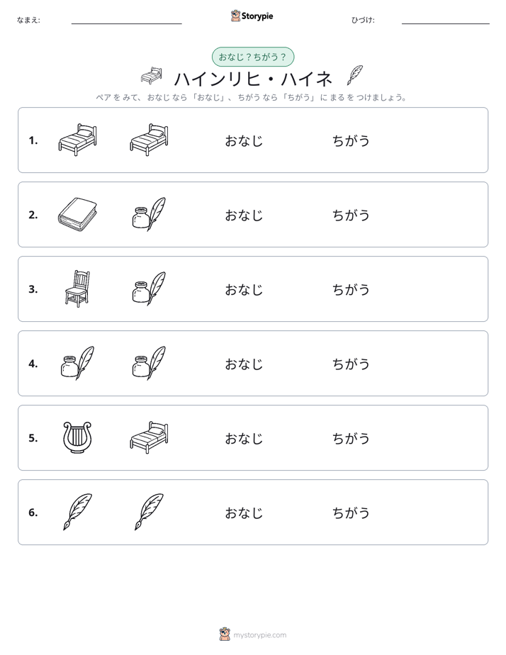 同じか違うか