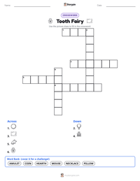 Tooth Fairy printable worksheet preview