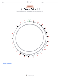 Tooth Fairy printable worksheet preview