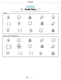 Tooth Fairy printable worksheet preview