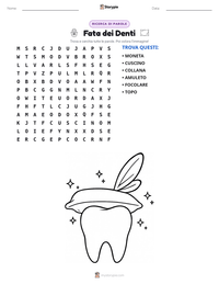 Anteprima della scheda stampabile di Fata dei Denti
