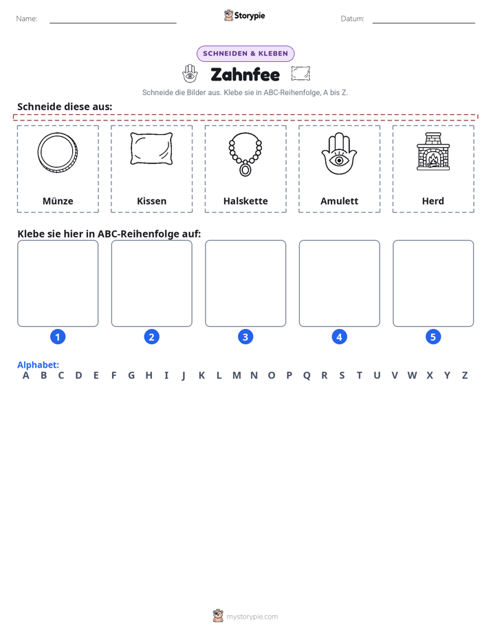 Schneiden & Einfügen Alphabet