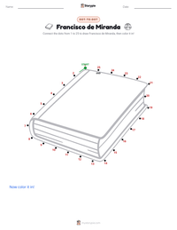 Francisco de Miranda printable worksheet preview