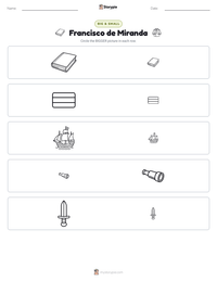 Francisco de Miranda printable worksheet preview
