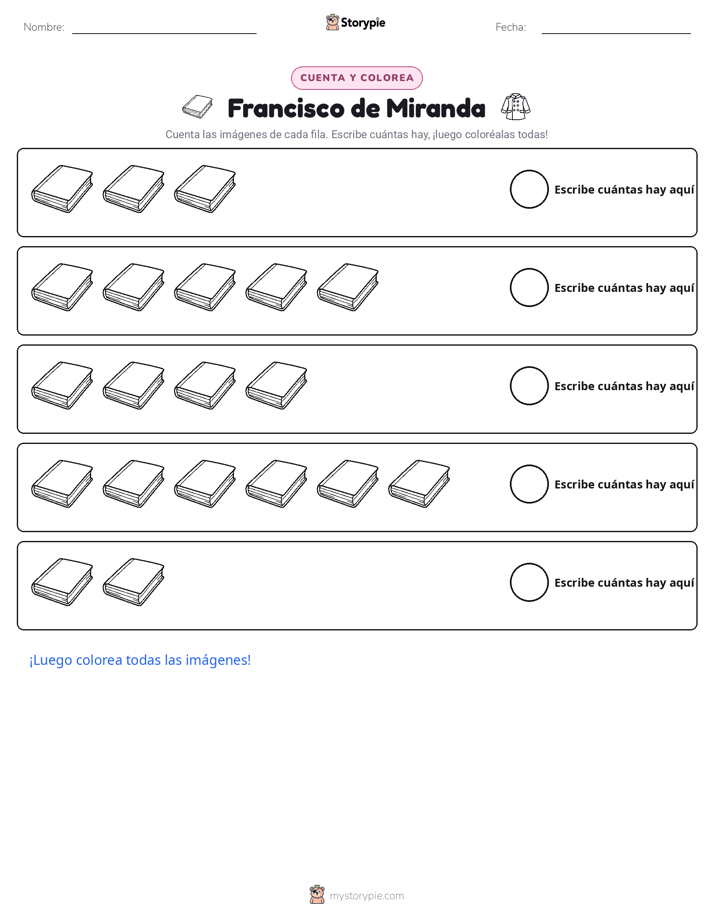 Contar y Colorear