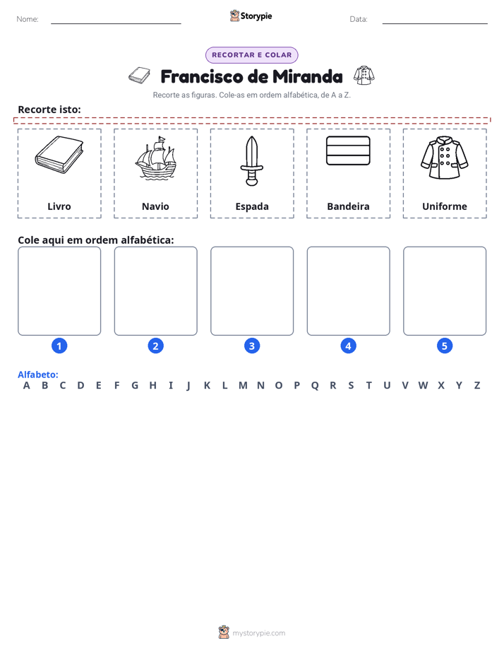 Recortar & Colar Alfabeto