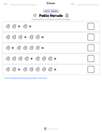 Pablo Neruda printable worksheet preview