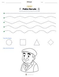 Pablo Neruda printable worksheet preview