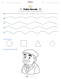 Aperçu de la feuille de travail imprimable Pablo Neruda