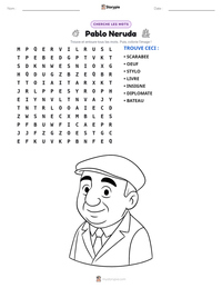 Aperçu de la feuille de travail imprimable Pablo Neruda