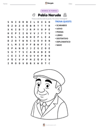Anteprima della scheda stampabile di Pablo Neruda