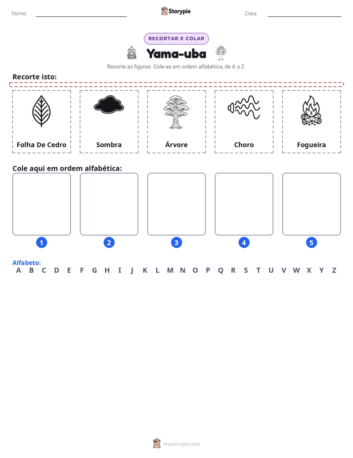Recortar & Colar Alfabeto