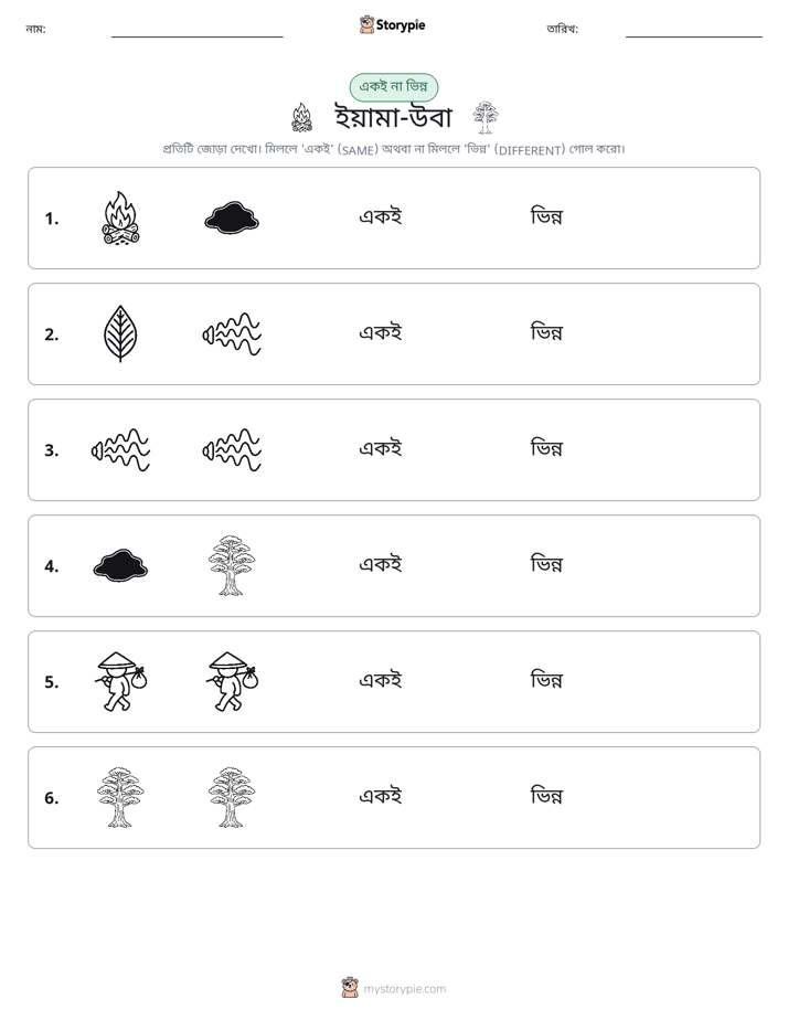 একই বা ভিন্ন