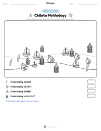 Chilote Mythology printable worksheet preview