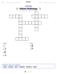 Chilote Mythology printable worksheet preview