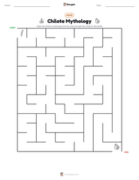 Chilote Mythology printable worksheet preview