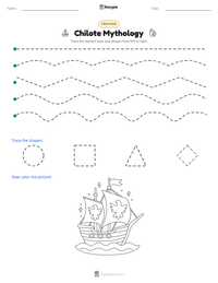 Chilote Mythology printable worksheet preview