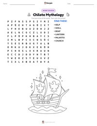 Chilote Mythology printable worksheet preview