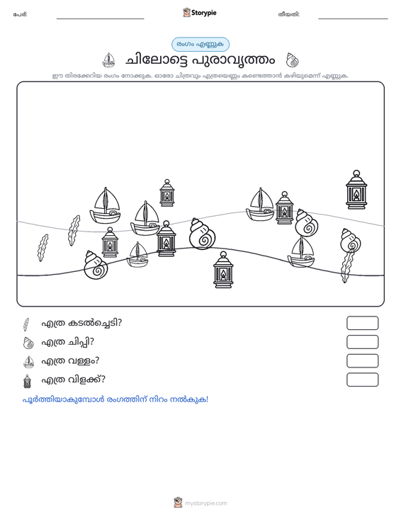 എണ്ണുന്ന ദൃശ്യങ്ങൾ