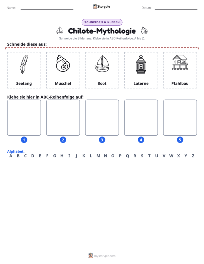 Schneiden & Einfügen Alphabet