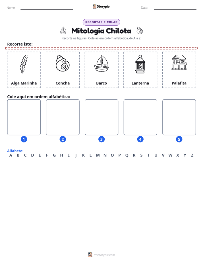 Recortar & Colar Alfabeto