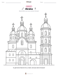 Ukraine druckbare Arbeitsblatt Vorschau