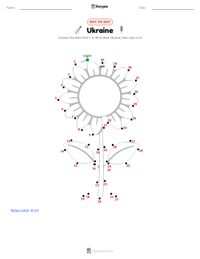 Ukraine printable worksheet preview