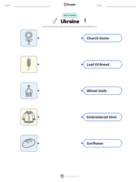 Ukraine printable worksheet preview