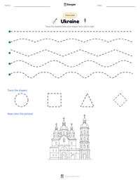 Ukraine printable worksheet preview