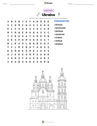 Prabaca lembar kerja cetak Ukraina