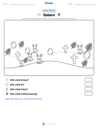 Ostern druckbare Arbeitsblatt Vorschau