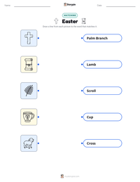 Easter printable worksheet preview