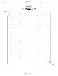 Anteprima della scheda stampabile di Pasqua