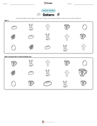 Ostern druckbare Arbeitsblatt Vorschau