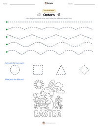 Ostern druckbare Arbeitsblatt Vorschau