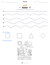 Easter printable worksheet preview