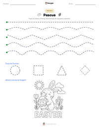 Vista previa de la hoja de trabajo imprimible de Pascua