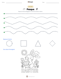Anteprima della scheda stampabile di Pasqua