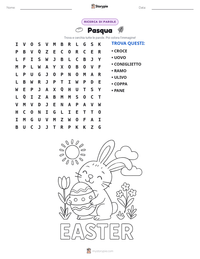 Anteprima della scheda stampabile di Pasqua