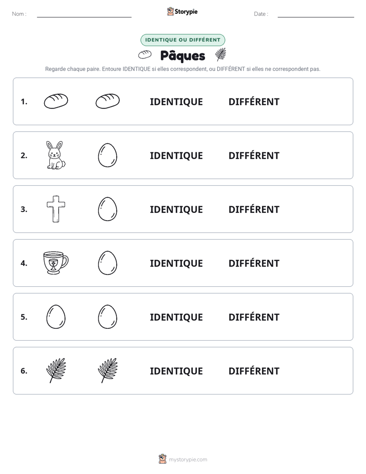 Identique ou Différent