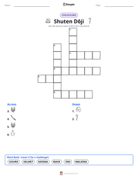Shuten Dōji printable worksheet preview