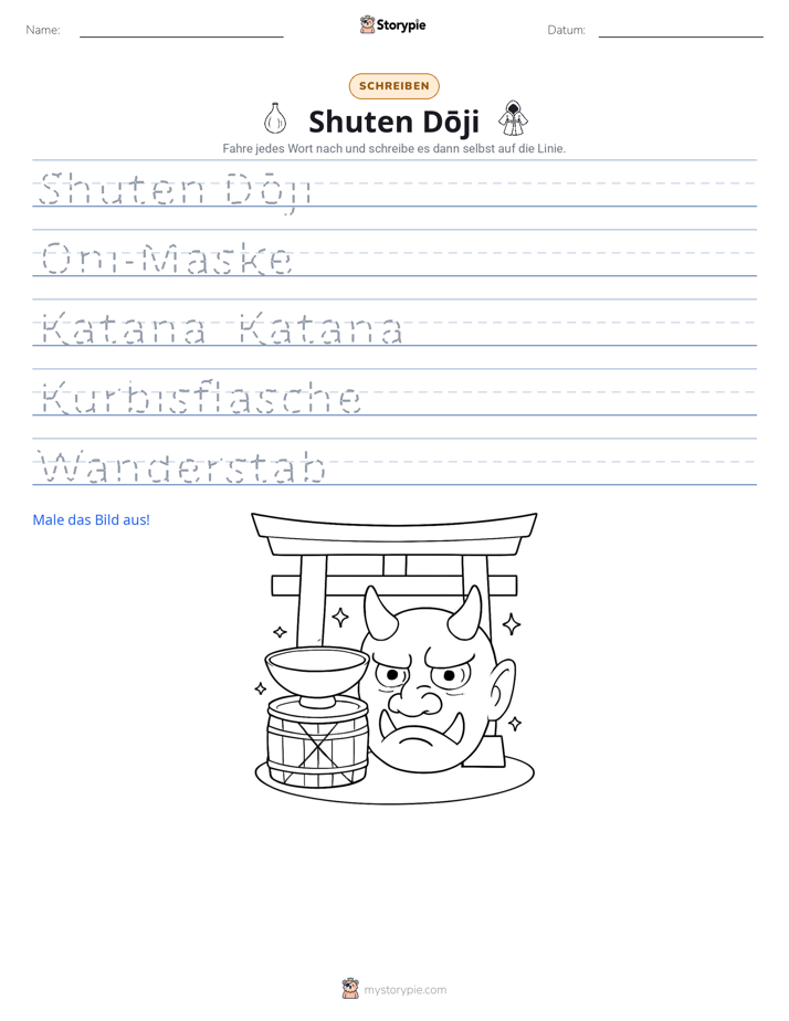 Schreibübung