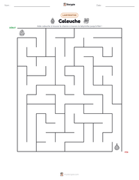 Aperçu de la feuille de travail imprimable Caleuche